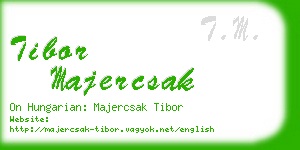 tibor majercsak business card